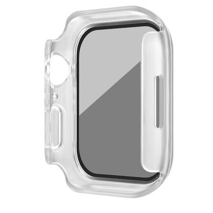 For Apple Watch Ultra 49mm Frosted PC + Anti-spy Tempered Film Integrated Watch Protective Case(Transparent) - Watch Cases by buy2fix | Online Shopping UK | buy2fix