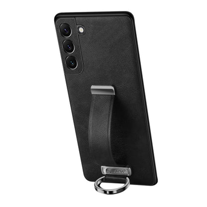 For Samsung Galaxy S23+ 5G SULADA PC Hybrid Leather Texture Skin Feel Shockproof Phone Case(Black) by SULADA