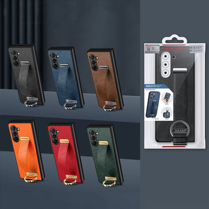 For Samsung Galaxy Z Fold6 SULADA PC + Leather Texture Skin Feel Shockproof Phone Case(Red) - Galaxy Z Fold6 5G Cases by SULADA | Online Shopping UK | buy2fix