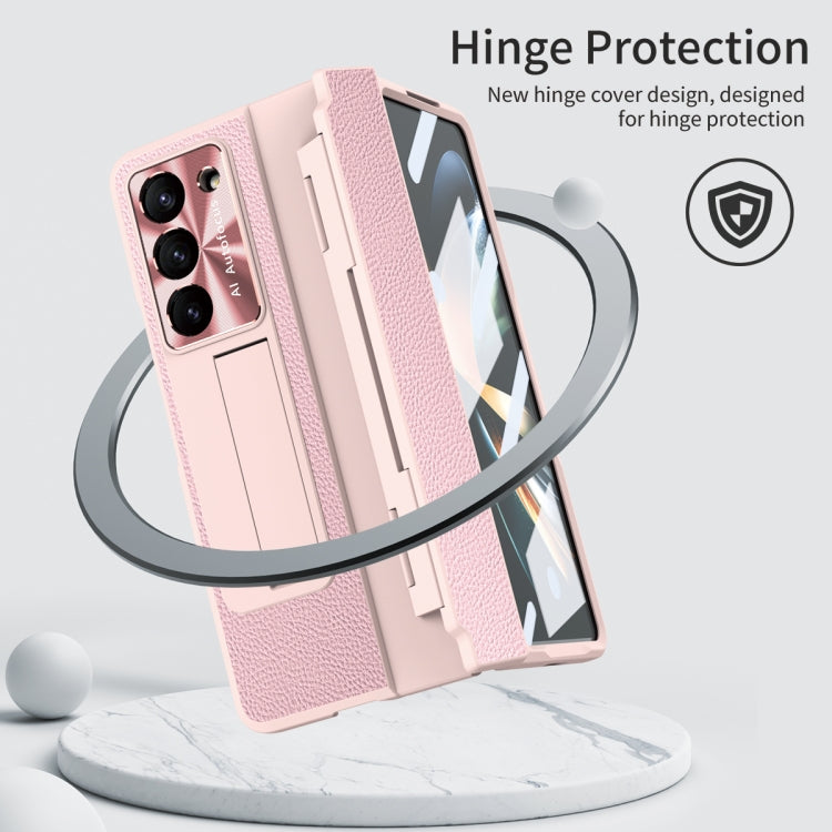 For Samsung Galaxy Z Fold5 5G Integrated Full Coverage Phone Case with Hinge(Pink) - Galaxy Z Fold5 Cases by buy2fix | Online Shopping UK | buy2fix