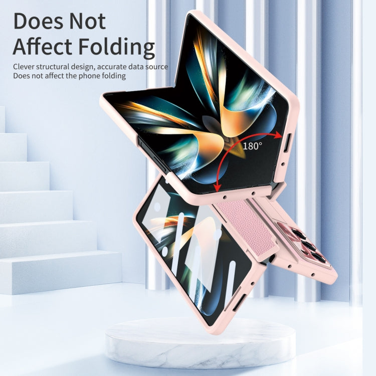 For Samsung Galaxy Z Fold5 5G Integrated Full Coverage Phone Case with Hinge(Pink) - Galaxy Z Fold5 Cases by buy2fix | Online Shopping UK | buy2fix