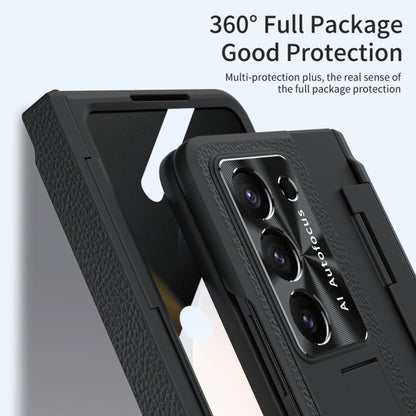 For Samsung Galaxy Z Fold5 5G Integrated Full Coverage Phone Case with Hinge(Black) - Galaxy Z Fold5 Cases by buy2fix | Online Shopping UK | buy2fix