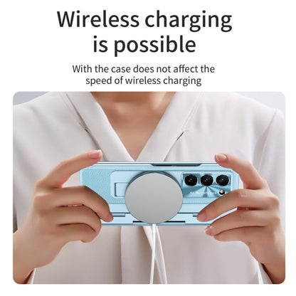 For Samsung Galaxy Z Fold5 5G Integrated Full Coverage Phone Case with Hinge(Blue) - Galaxy Z Fold5 Cases by buy2fix | Online Shopping UK | buy2fix