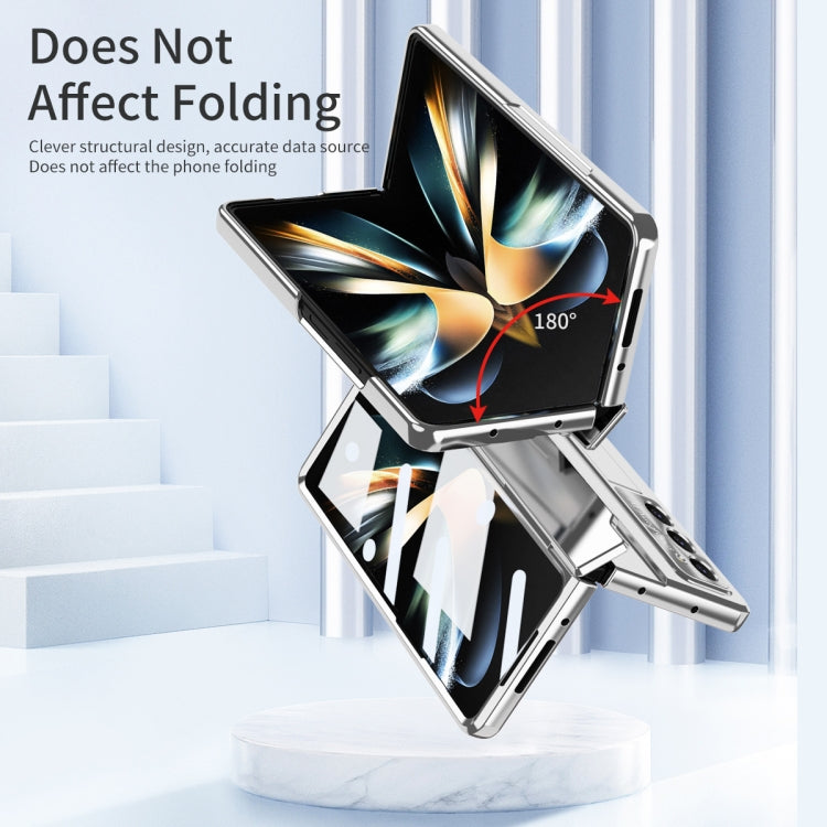 For Samsung Galaxy Z Fold5 5G Integrated Folding Phone Case with Hinge(Silver) - Galaxy Z Fold5 Cases by buy2fix | Online Shopping UK | buy2fix