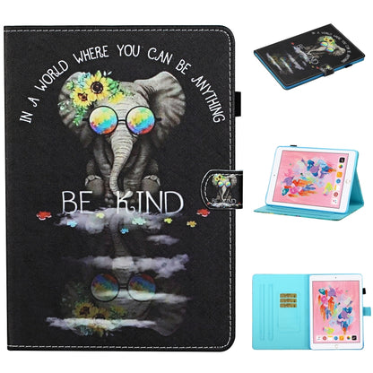 For iPad 10.2 / Air 2019 / Pro 10.5 Colored Drawing Stitching Horizontal Flip Leather Case, with Holder & Card Slots & Sleep / Wake-up Function(Spectacle) - iPad 10.2 Cases by buy2fix | Online Shopping UK | buy2fix