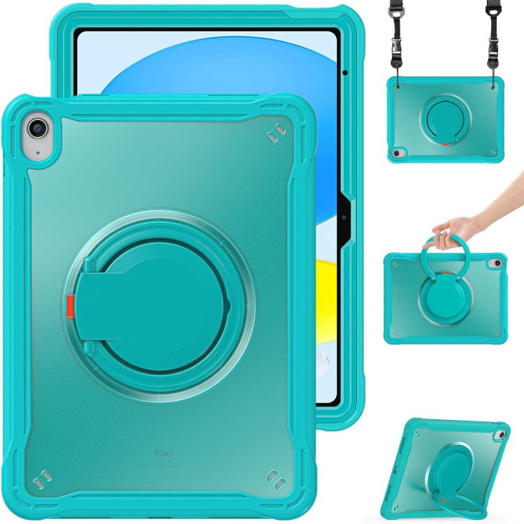 For iPad 2025 / 2022 Heavy Duty Hybrid Tablet Case with Handle & Strap(Light Blue) - iPad 2025 / 2022 Cases by buy2fix | Online Shopping UK | buy2fix