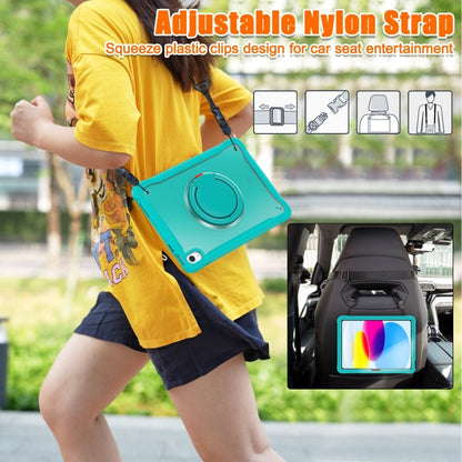For iPad 2025 / 2022 Heavy Duty Hybrid Tablet Case with Handle & Strap(Light Blue) - iPad 2025 / 2022 Cases by buy2fix | Online Shopping UK | buy2fix