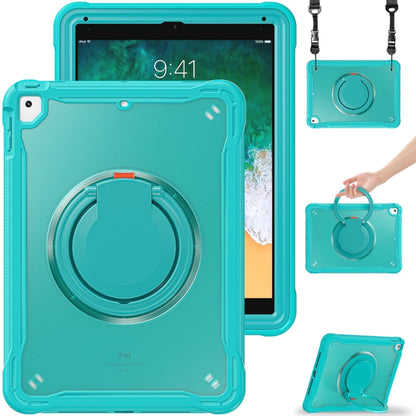 For iPad Air / Air 2 / 9.7 2018 / 2017 Heavy Duty Hybrid Tablet Case with Handle & Strap(Light Blue) - iPad 9.7 (2018) & (2017) Cases by buy2fix | Online Shopping UK | buy2fix