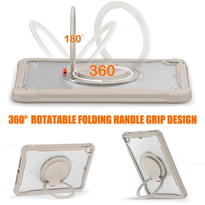 For iPad Air / Air 2 / 9.7 2018 / 2017 Heavy Duty Hybrid Tablet Case with Handle & Strap(Khaki) - iPad 9.7 (2018) & (2017) Cases by buy2fix | Online Shopping UK | buy2fix