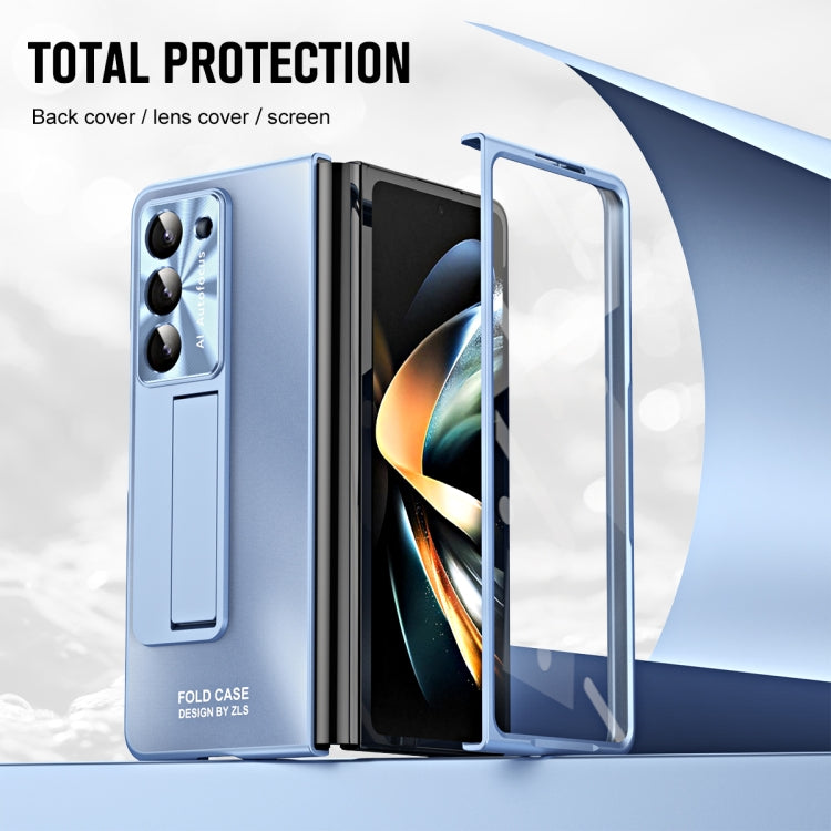 For Samsung Galaxy Z Fold5 5G Integrated AG Matte Folding Phone Case(Blue) - Galaxy Z Fold5 Cases by buy2fix | Online Shopping UK | buy2fix