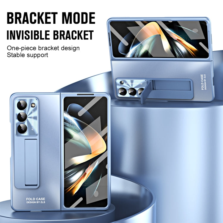 For Samsung Galaxy Z Fold5 5G Integrated AG Matte Folding Phone Case(Blue) - Galaxy Z Fold5 Cases by buy2fix | Online Shopping UK | buy2fix