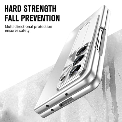 For Samsung Galaxy Z Fold5 5G Integrated AG Matte Folding Phone Case with Pen Slot(Silver) - Galaxy Z Fold5 Cases by buy2fix | Online Shopping UK | buy2fix