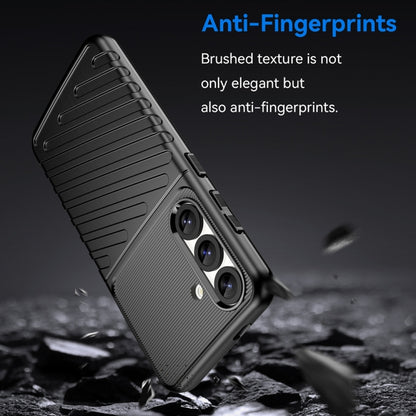 For Samsung Galaxy S25 5G Thunderbolt Shockproof TPU Phone Case(Black) by buy2fix