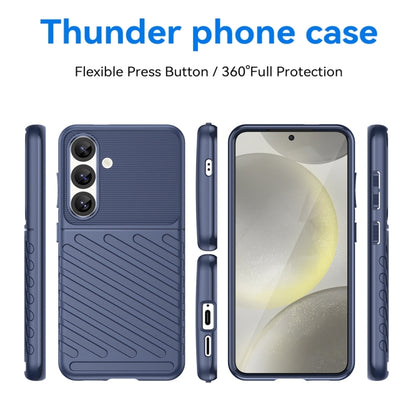 For Samsung Galaxy S25 5G Thunderbolt Shockproof TPU Phone Case(Blue) - Galaxy S25 5G Cases by buy2fix | Online Shopping UK | buy2fix