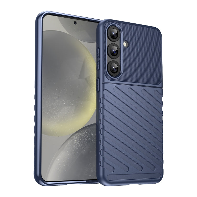 For Samsung Galaxy S25+ 5G Thunderbolt Shockproof TPU Phone Case(Blue) by buy2fix