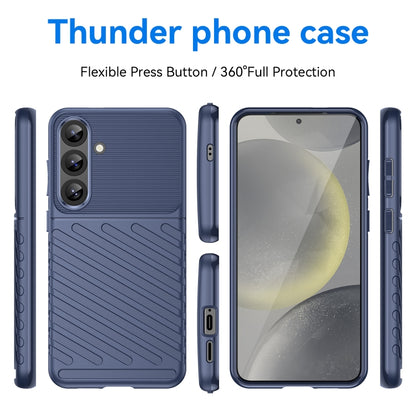 For Samsung Galaxy S25+ 5G Thunderbolt Shockproof TPU Phone Case(Blue) by buy2fix