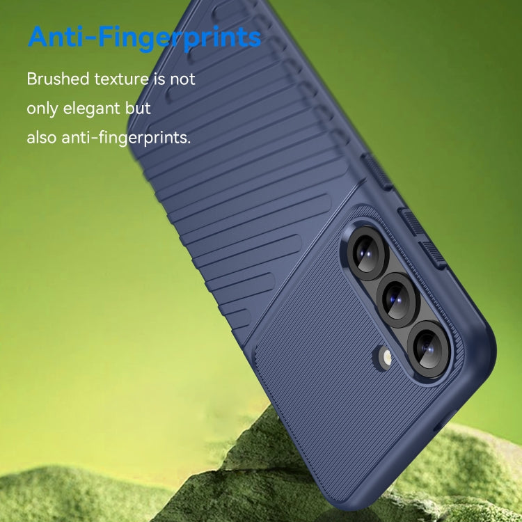 For Samsung Galaxy S25+ 5G Thunderbolt Shockproof TPU Phone Case(Blue) by buy2fix