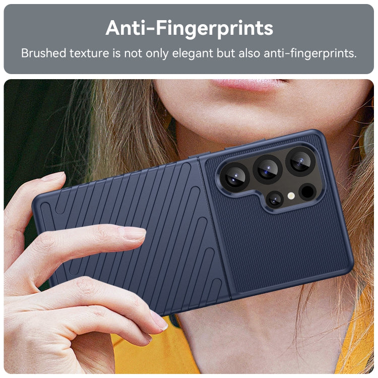 For Samsung Galaxy S25 Ultra 5G Thunderbolt Shockproof TPU Phone Case(Blue) by buy2fix