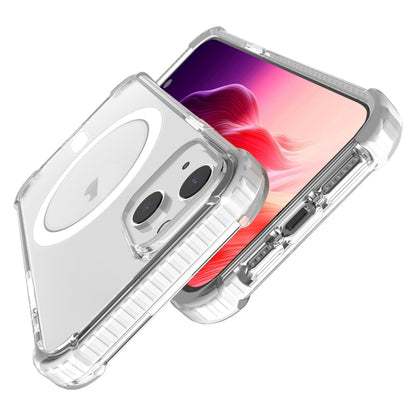 For iPhone 15 Magsafe Magnetic Acrylic Shockproof Phone Case(Transparent) - iPhone 15 Cases by buy2fix | Online Shopping UK | buy2fix