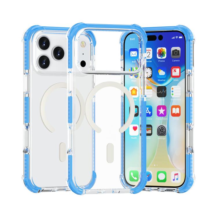 For iPhone 17 Pro Max Acrylic Magsafe Magnetic Shockproof Phone Case(Blue) - iPhone 17 Pro Max Cases by buy2fix | Online Shopping UK | buy2fix
