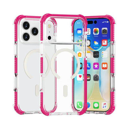 For iPhone 17 Pro Acrylic Magsafe Magnetic Shockproof Phone Case(Pink) - iPhone 17 Pro Cases by buy2fix | Online Shopping UK | buy2fix