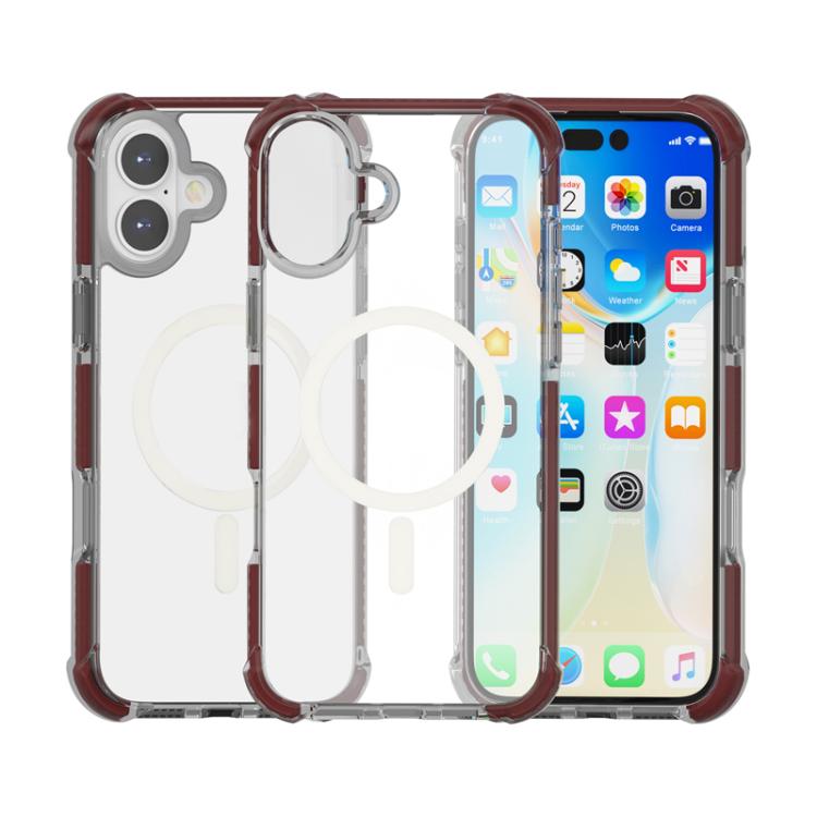 For iPhone 17 Acrylic Magsafe Magnetic Shockproof Phone Case(Brown) - iPhone 17 Cases by buy2fix | Online Shopping UK | buy2fix