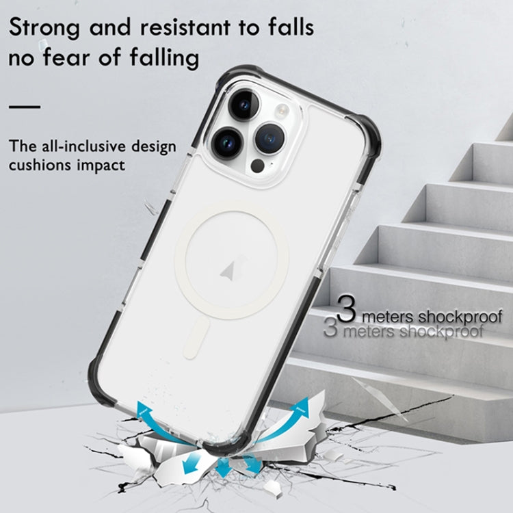 For iPhone 16e Acrylic Magsafe Magnetic Shockproof Phone Case(Purple) - iPhone 16e Cases by buy2fix | Online Shopping UK | buy2fix