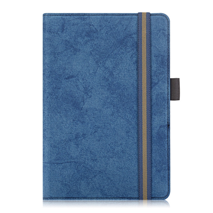 For 7-8 inch Marble Cloth Texture Horizontal Flip Universal Tablet PC Leather Case with Pen Slot & Holder(Dark Blue) - 8 inch by buy2fix | Online Shopping UK | buy2fix