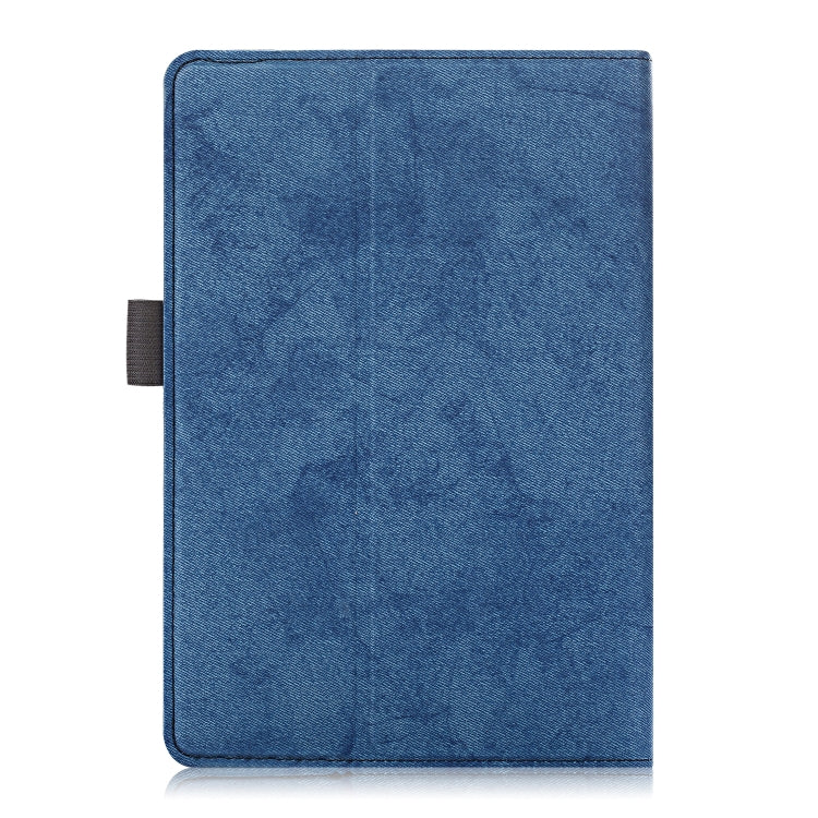 For 7-8 inch Marble Cloth Texture Horizontal Flip Universal Tablet PC Leather Case with Pen Slot & Holder(Dark Blue) - 8 inch by buy2fix | Online Shopping UK | buy2fix