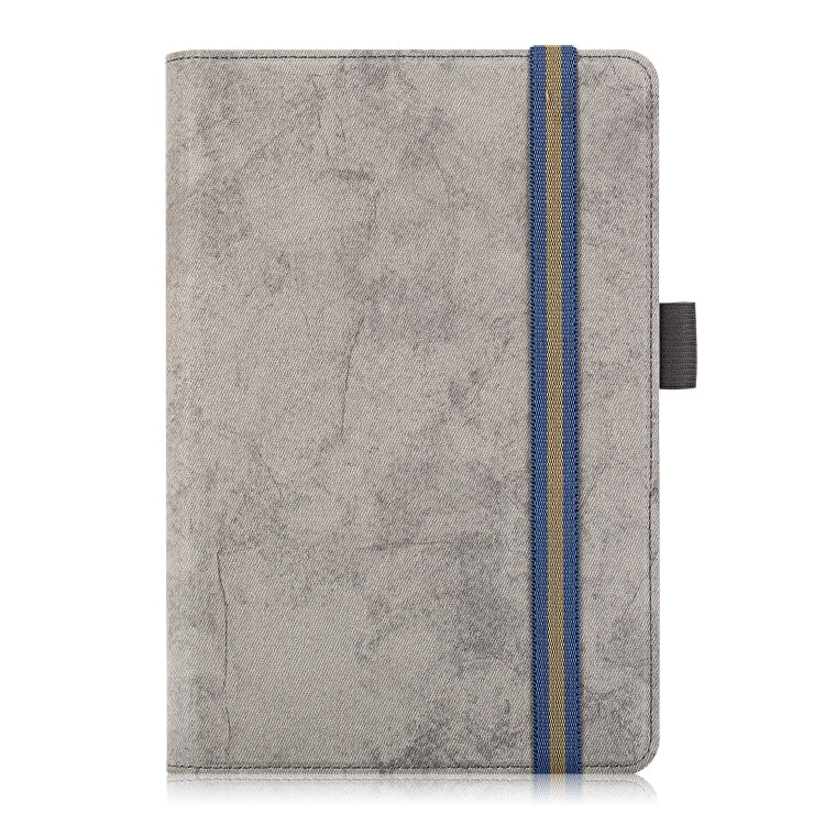 For 7-8 inch Marble Cloth Texture Horizontal Flip Universal Tablet PC Leather Case with Pen Slot & Holder(Grey) - 8 inch by buy2fix | Online Shopping UK | buy2fix