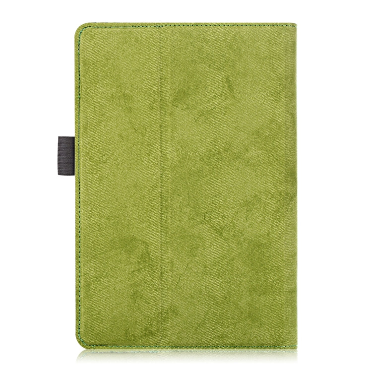 For 7-8 inch Marble Cloth Texture Horizontal Flip Universal Tablet PC Leather Case with Pen Slot & Holder(Green) - 8 inch by buy2fix | Online Shopping UK | buy2fix