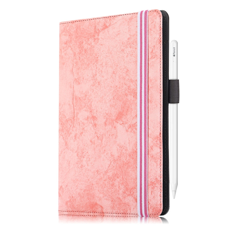 For 7-8 inch Marble Cloth Texture Horizontal Flip Universal Tablet PC Leather Case with Pen Slot & Holder(Pink) - 8 inch by buy2fix | Online Shopping UK | buy2fix