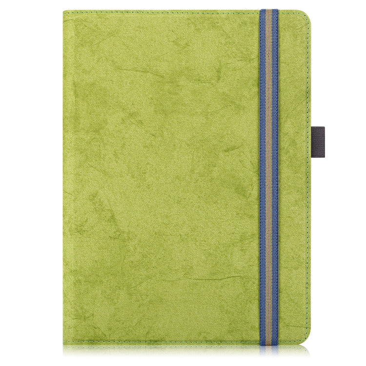 For 9-11 inch Marble Cloth Texture Horizontal Flip Universal Tablet PC Leather Case with Pen Slot & Holder(Green) - 10 - 11 inch by buy2fix | Online Shopping UK | buy2fix
