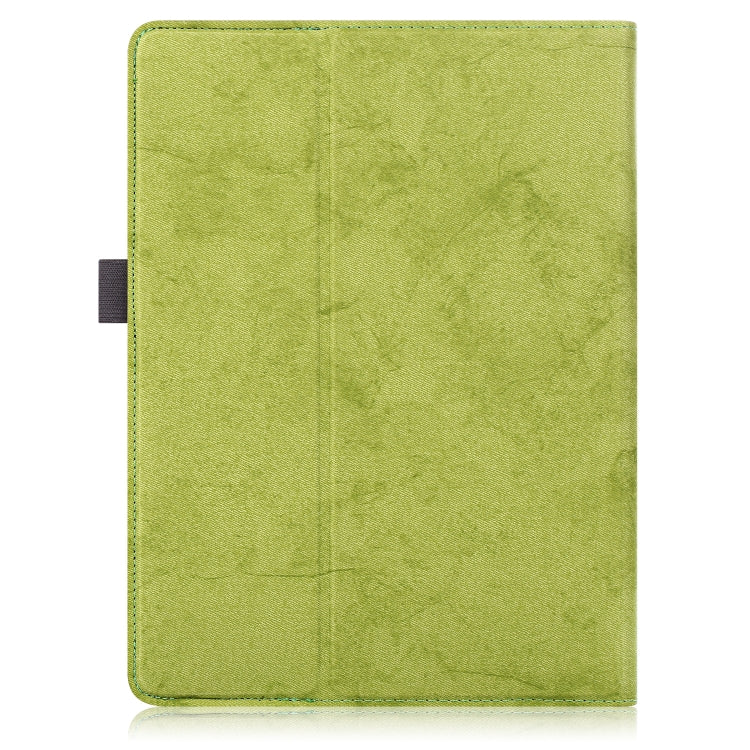For 9-11 inch Marble Cloth Texture Horizontal Flip Universal Tablet PC Leather Case with Pen Slot & Holder(Green) - 10 - 11 inch by buy2fix | Online Shopping UK | buy2fix
