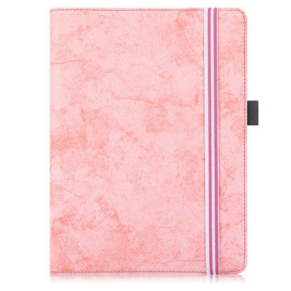 For 9-11 inch Marble Cloth Texture Horizontal Flip Universal Tablet PC Leather Case with Pen Slot & Holder(Pink) - 10 - 11 inch by buy2fix | Online Shopping UK | buy2fix