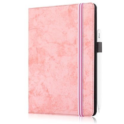 For 9-11 inch Marble Cloth Texture Horizontal Flip Universal Tablet PC Leather Case with Pen Slot & Holder(Pink) - 10 - 11 inch by buy2fix | Online Shopping UK | buy2fix