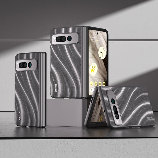 For Google Pixel Fold ABEEL Galactic Pattern Protective Phone Case(Grey) by buy2fix
