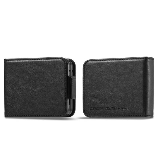 For Samsung Galaxy Z Flip7 5G LC.IMEEKE RFID Anti-theft Leather Phone Case(Black)