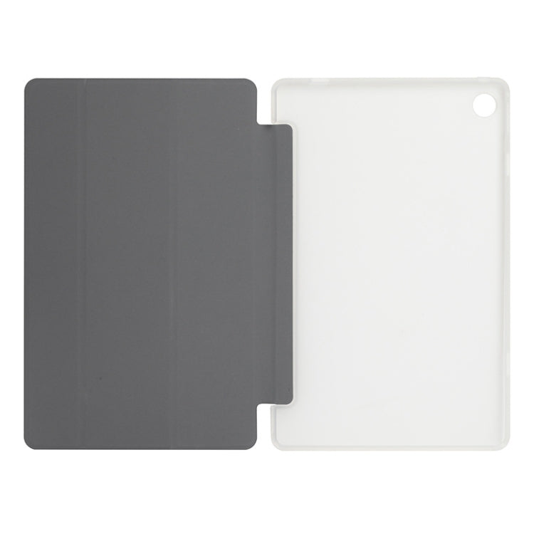 For Teclast M40 Pro 3-Fold Holder Folio Leather Tablet Smart Case(Grey) - Teclast by TECLAST | Online Shopping UK | buy2fix