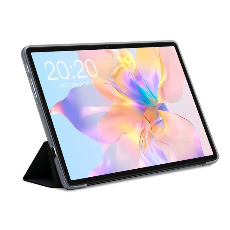 For Teclast P40 HD 3-Fold Holder Folio Leather Tablet Smart Case(Grey) - Teclast by TECLAST | Online Shopping UK | buy2fix