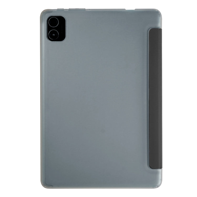 For Teclast P40 HD 3-Fold Holder Folio Leather Tablet Smart Case(Grey) - Teclast by TECLAST | Online Shopping UK | buy2fix