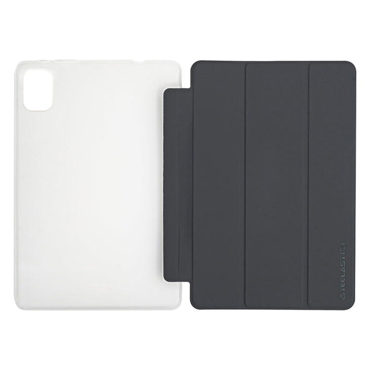 For Teclast P40 HD 3-Fold Holder Folio Leather Tablet Smart Case(Grey) - Teclast by TECLAST | Online Shopping UK | buy2fix