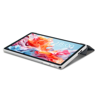 For Teclast P30T 3-Fold Holder Folio Leather Tablet Smart Case(Grey) - Teclast by TECLAST | Online Shopping UK | buy2fix