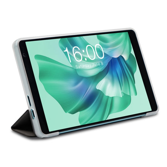 For Teclast P85T 3-Fold Holder Folio Leather Tablet Smart Case(Grey) - Teclast by TECLAST | Online Shopping UK | buy2fix