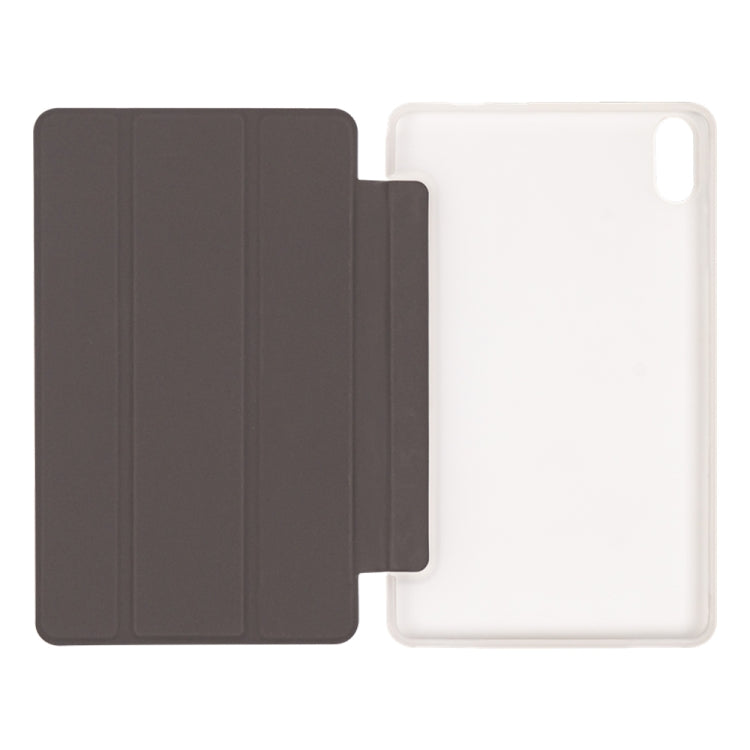 For Teclast P85T 3-Fold Holder Folio Leather Tablet Smart Case(Grey) - Teclast by TECLAST | Online Shopping UK | buy2fix