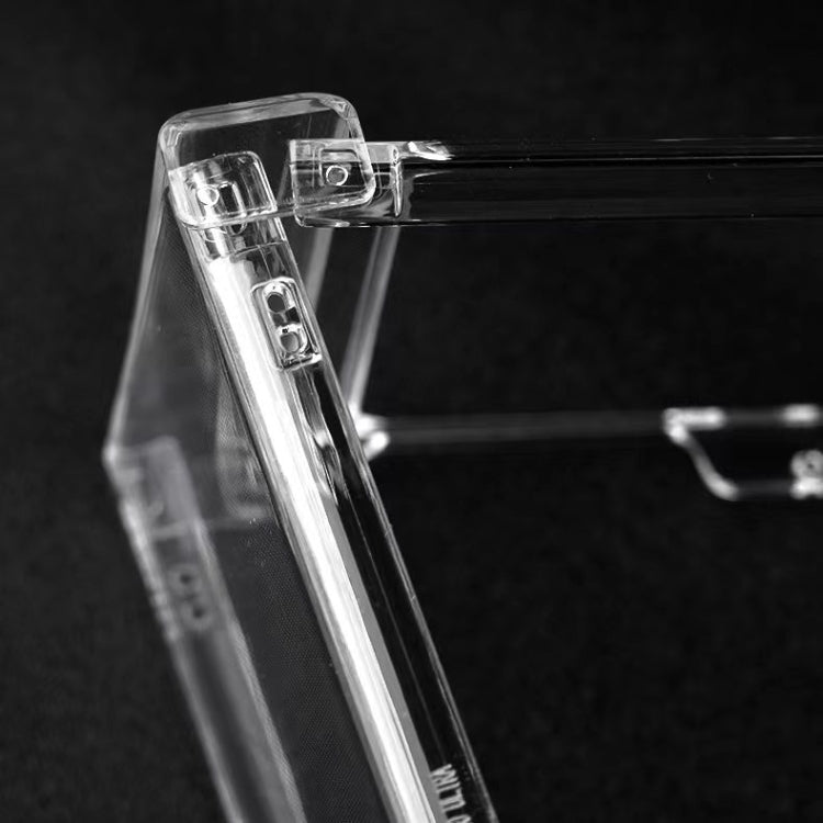 For Motorola Razr 40 Ultra 3 in 1 Full Coverage PC Transparent Shockproof Protective Phone Case(Black) by buy2fix