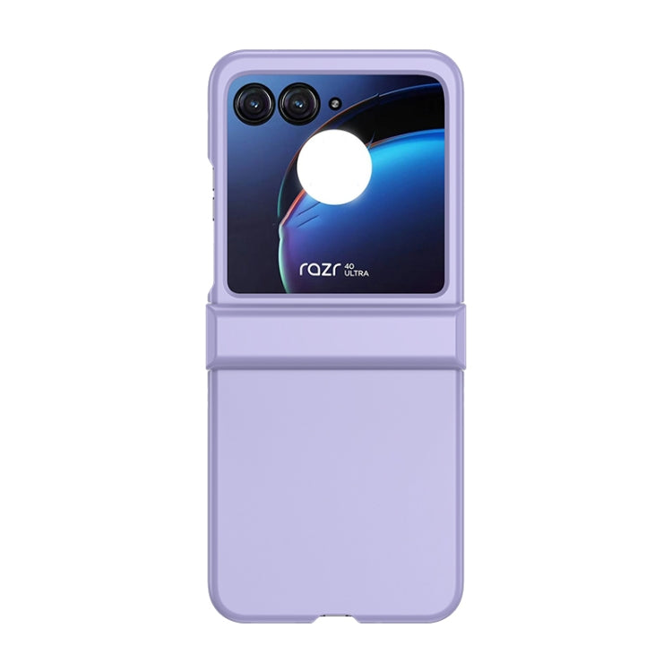 For Motorola Razr 40 Ultra Skin Feel PC Phone Case with Hinge(Purple) by buy2fix