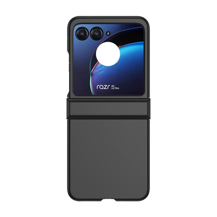 For Motorola Razr 40 Ultra Skin Feel PC Phone Case with Hinge(Black) by buy2fix