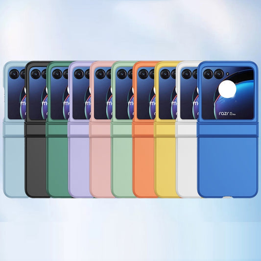 For Motorola Razr 40 Ultra Skin Feel PC Phone Case with Hinge(Orange) by buy2fix