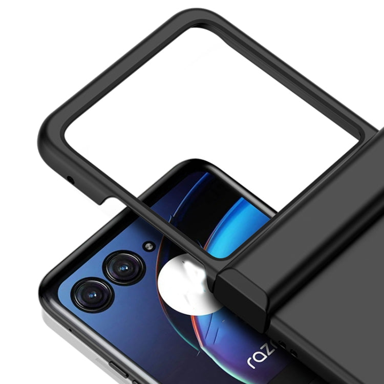 For Motorola Razr 40 Ultra Skin Feel PC Phone Case with Hinge(Orange) by buy2fix